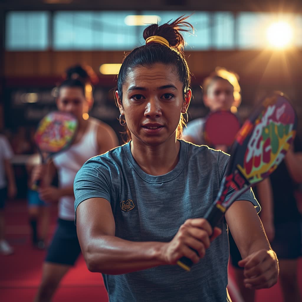 Personas jugando paddle